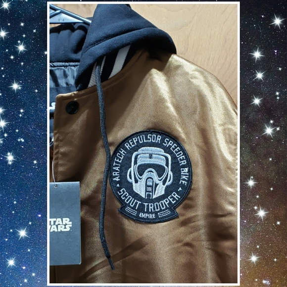 👍🏻HPx2👍🏻🔥Star Wars Heroes & Villains Scout Trooper Bomber Jacket🔥 - Picture 5 of 13